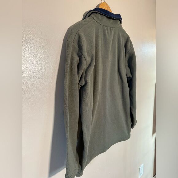 Men’s Olive Weather Wear 1/4 Zip Fleece Jacket Size M NWT - Picture 4 of 5
